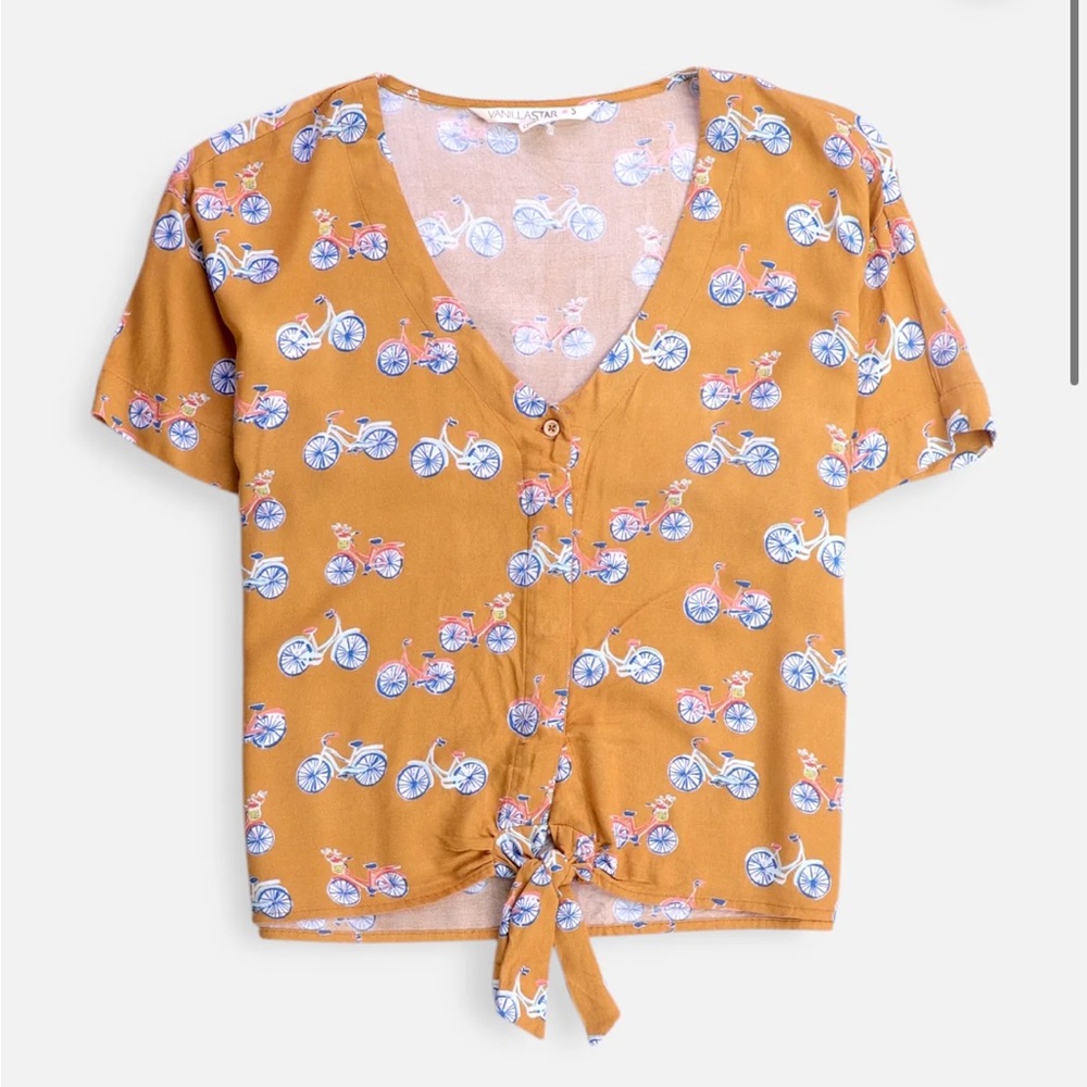 Vanilla Star Bike Button up Tee